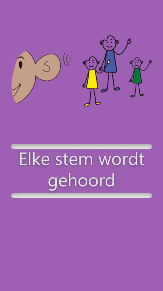 Elke stem wordt gehoord